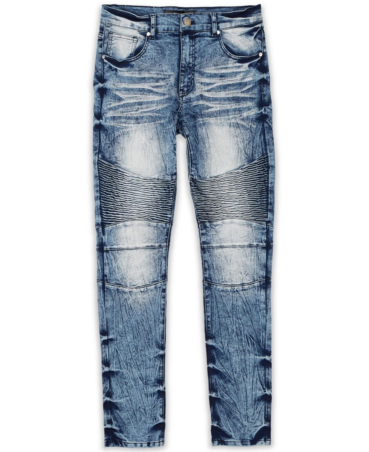Men's Big and Tall Wright Skinny Denim Jeans - Blue