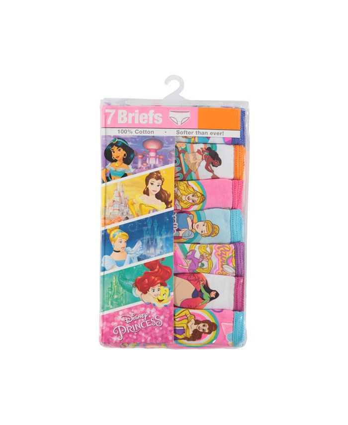 Disney Princess Toddler Girls' Panties, 6 Pack Sizes 2T-4T 