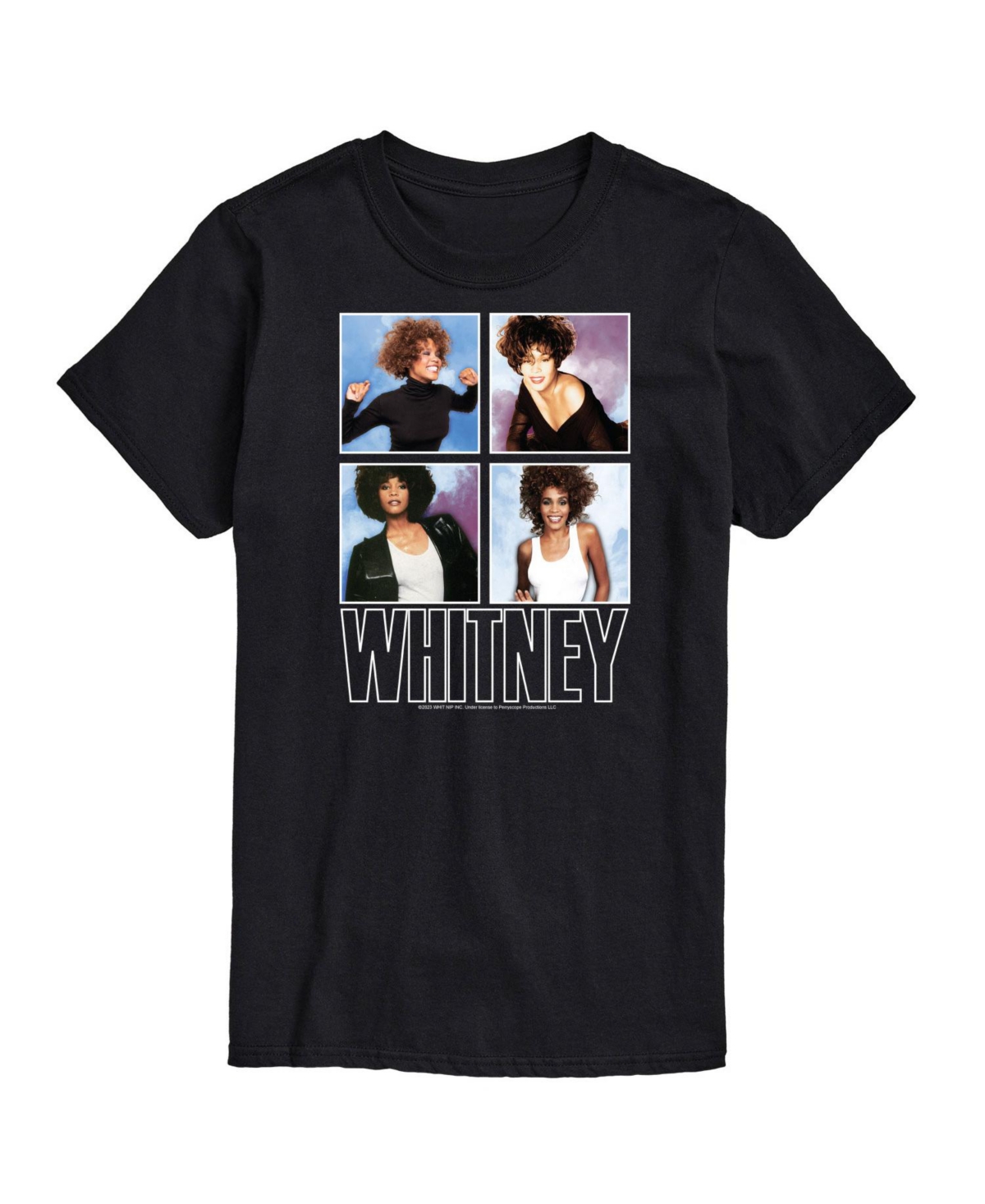 Airwaves Men's Whitney Houston Short Sleeve T-shirt In Black