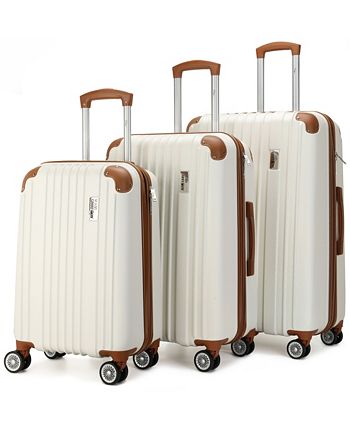 Miami CarryOn - Collins 3 Piece Expandable Retro Spinner Luggage Set