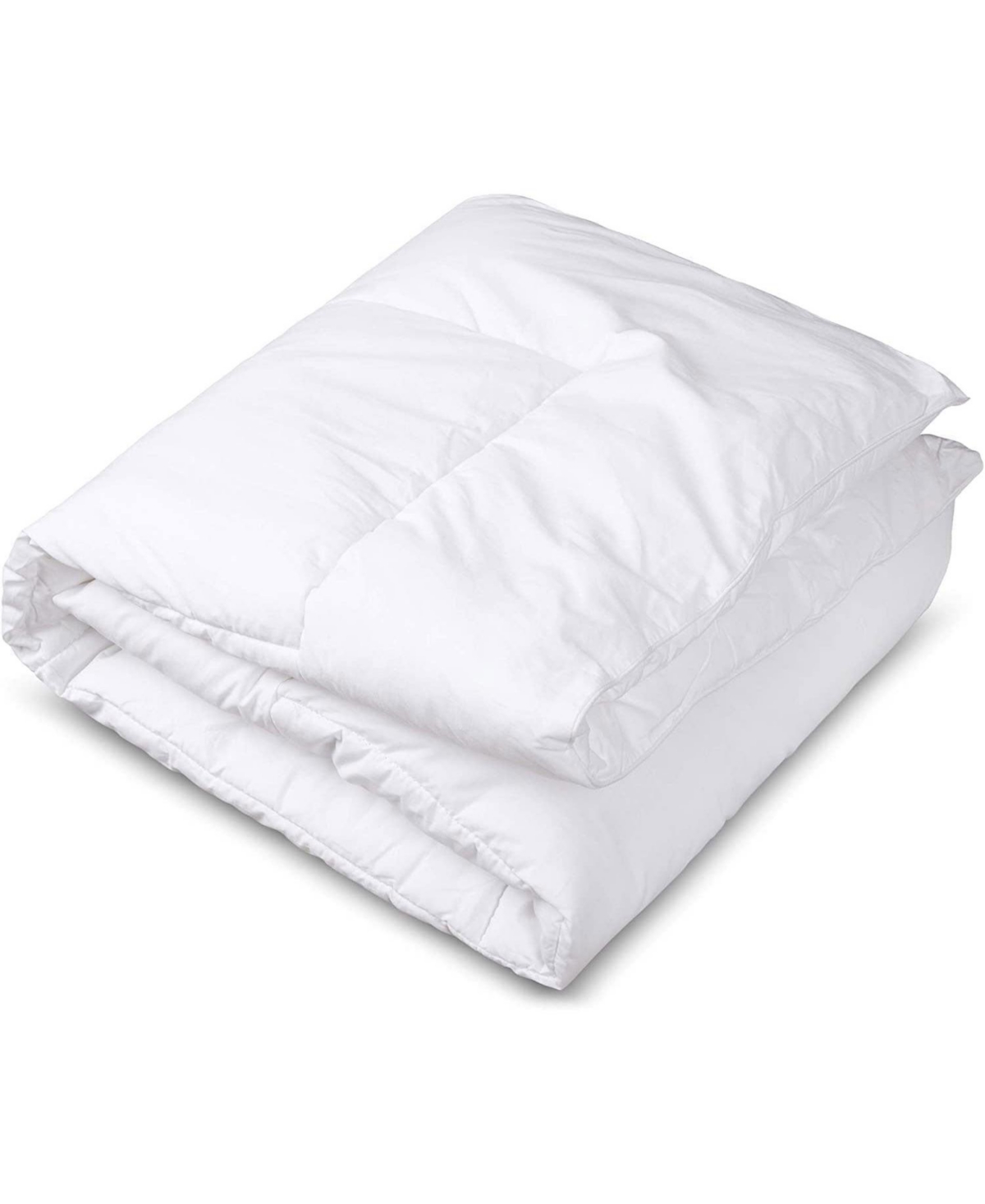 Circles Home 100% Premium Cotton Comforter - Soft and Breathable Comforter with Square Shape Quilting Design - Woven with 200 Thread Count - Size