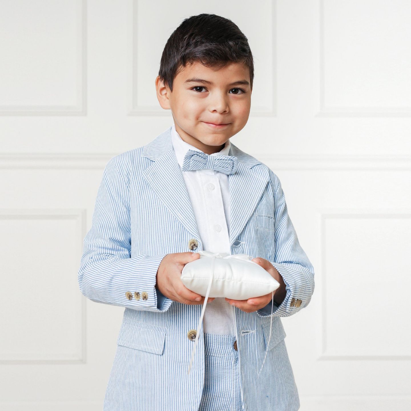Пиджак Hope & Henry Classic Seersucker Suit Jacket для мальчиков-малышей, цвет: Синий — фото 2