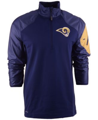 Nike Men's St. Louis Rams Defender Hybrid Half-Zip Jacket - Macy's