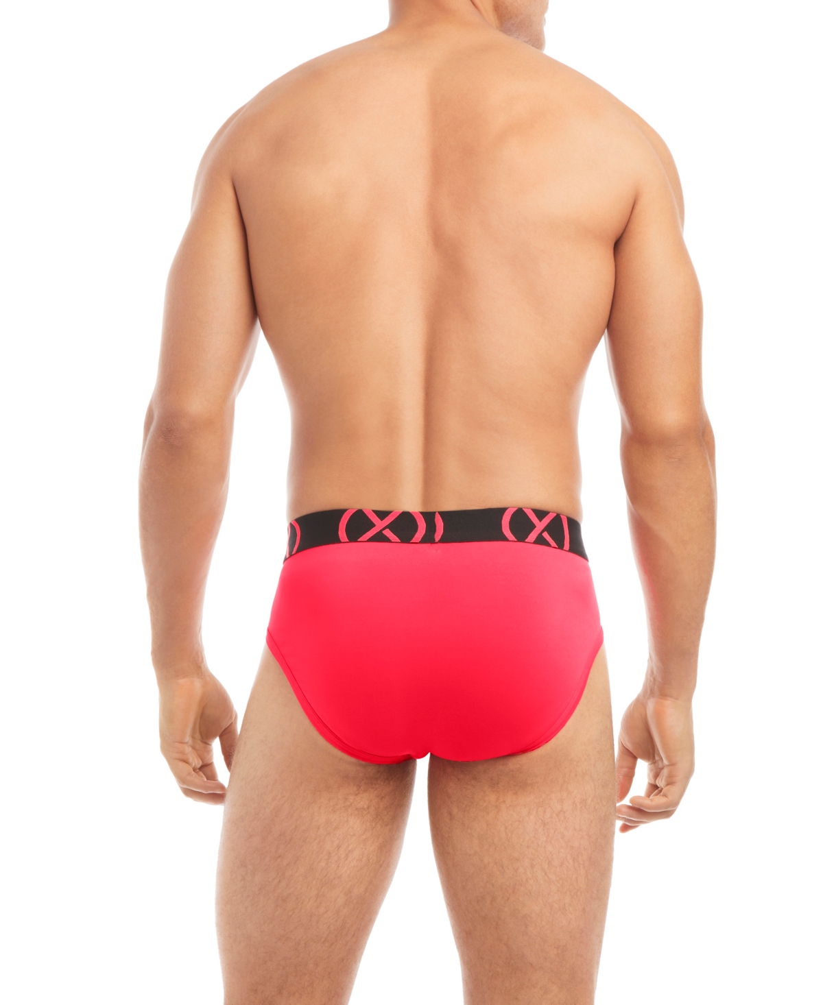 2(x)ist Men's Micro Sport No Show Performance Ready Brief, Pack of 3 - Diva Pink, Electric Green