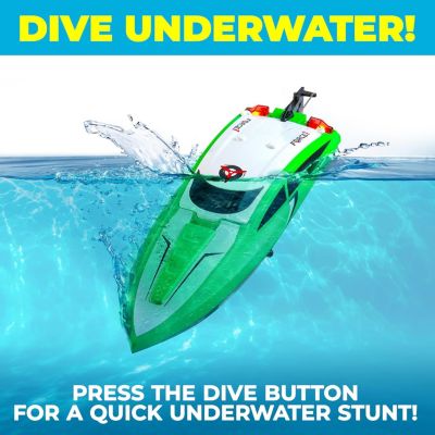 Velocity Fast RC Boat - Green