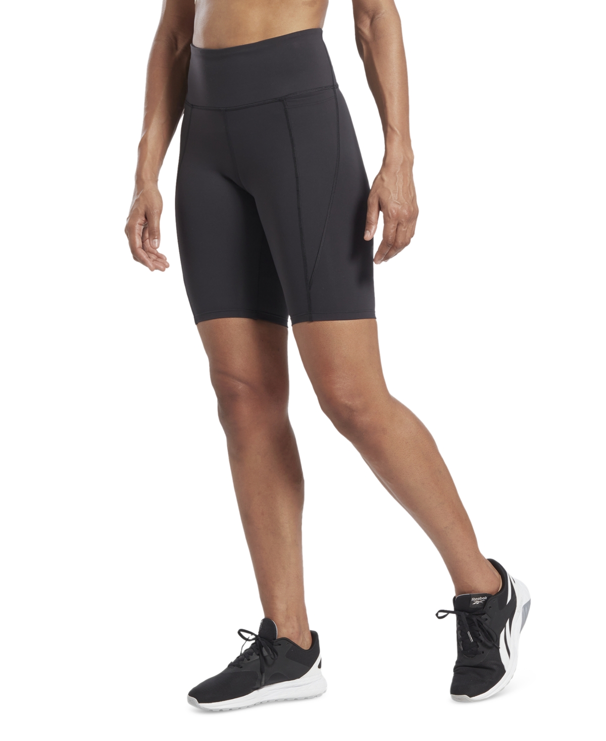 Women's Lux High-Rise Pull-On Bike Shorts, A Macy's Exclusive - Black