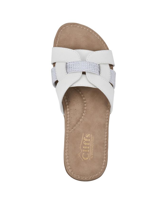 Cliffs by White Mountain Fredie Slide Comfort Sandals - Macy's