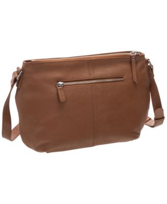 Women's Pebbled Scarlet Crossbody Hobo Bag