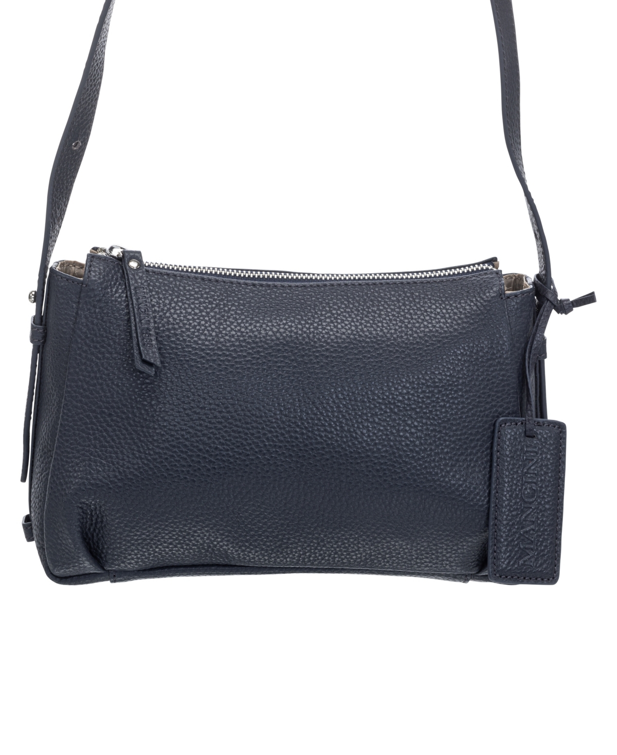 Mancini Women's Pebbled Charlize Crossbody Handbag In Black