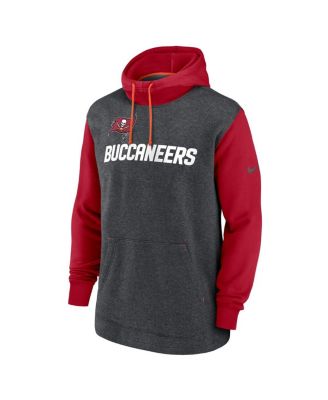 Men's Heathered Charcoal, Red Tampa Bay Buccaneers Surrey Legacy Pullover Hoodie