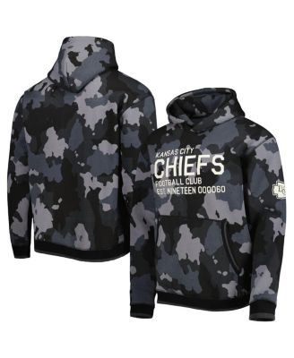 Men's Black Kansas City Chiefs Camo Pullover Hoodie