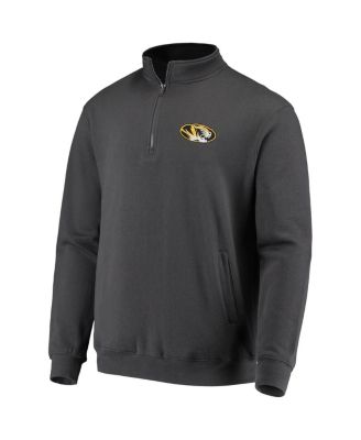 Men's Charcoal Missouri Tigers Tortugas Logo Quarter-Zip Jacket