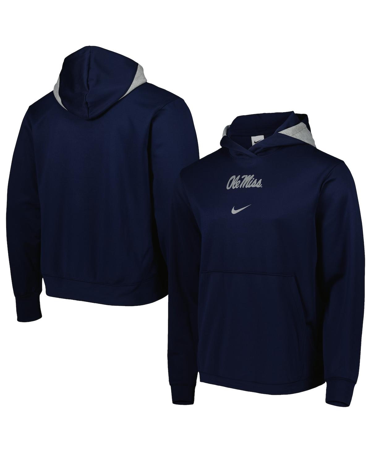 Men's NikeOle Miss Rebels Spotlight Performance Pullover Hoodie - Navy