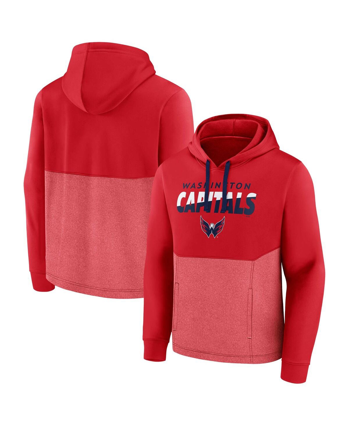 Fanatics Branded Red Washington Capitals Slash Attack Pullover Hoodie In Red