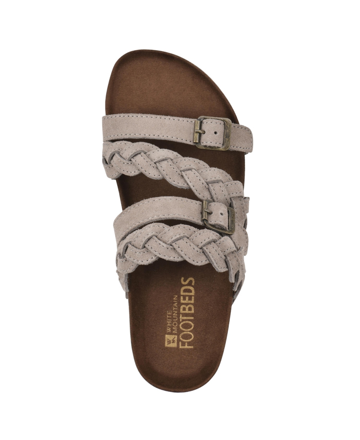 Shop White Mountain Women's Holland Footbed Sandals In Sandal Wood Leather