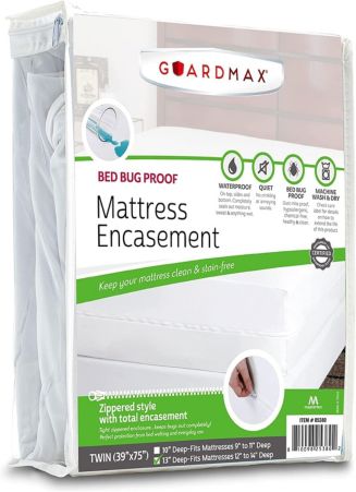 Guardmax Waterproof Zippered Mattress Encasement - Queen Size - White - Macy's