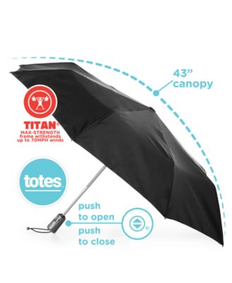 Titan&reg; Auto Open Close Umbrella with NeverWet&reg; 