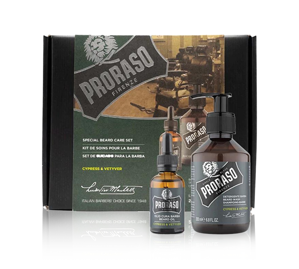 Proraso 2-pc. Beard Care Set For Full Or Long Beards - Cypress & Vetyver Scent