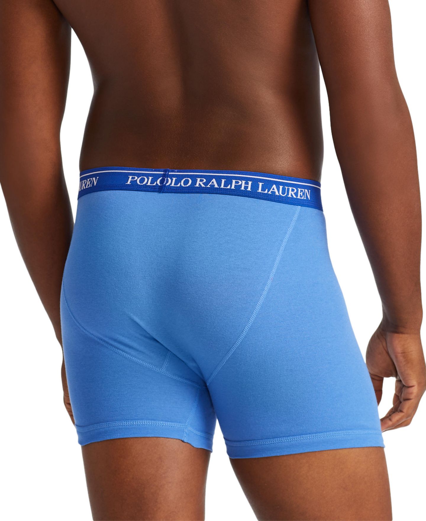 Трусы-боксеры Classic для мужчин, хлопок, 3 шт. — Polo Ralph Lauren, цвет: Синий / Королевский синий — фото 4