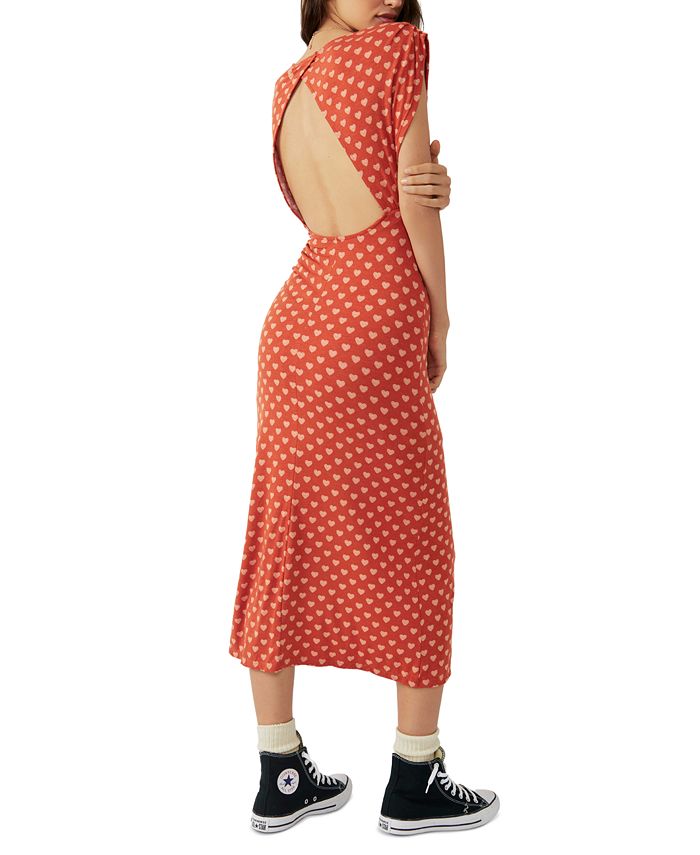 Free People Women's Lakeside Printed Midi Dress & Reviews Dresses