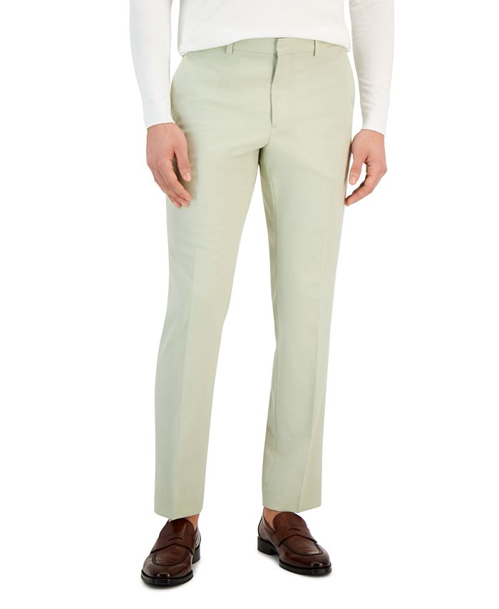 Perry Ellis Portfolio Men's Slim-Fit Stretch Pants - Macy's