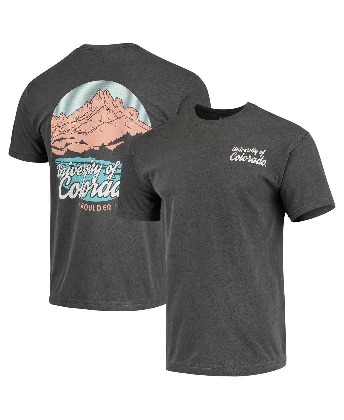 Image One Men's Charcoal Colorado Buffaloes Script Local Comfort Color T-shirt In Charcoal