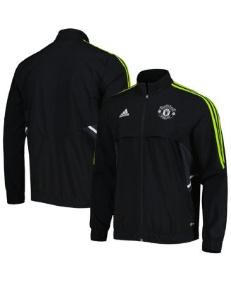 Men's Black Manchester United Presentation AEROREADY Full-Zip Jacket