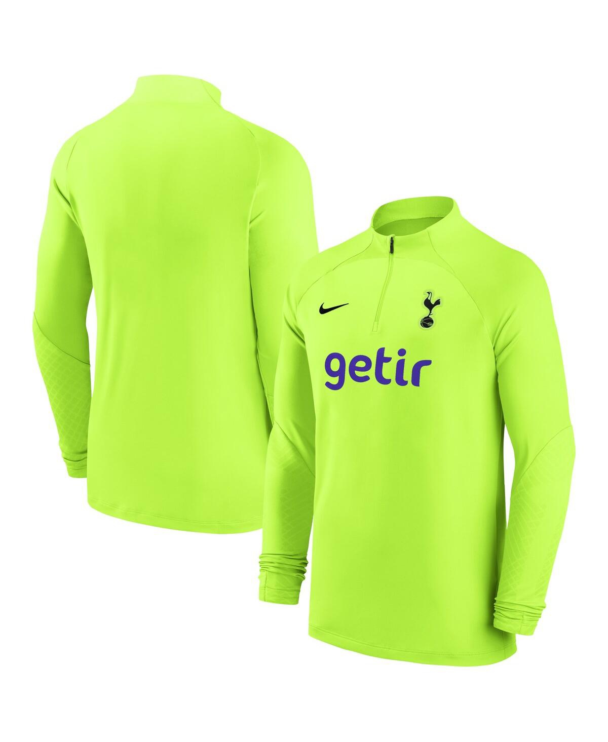 Men's NikeTottenham Hotspur Strike Drill Performance Raglan Quarter-Zip Long Sleeve Top - Yellow