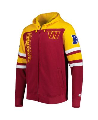 Men's Burgundy Washington Commanders Extreme Full-Zip Hoodie Jacket