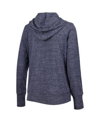 Women's Navy Milwaukee Brewers Training Camp Tri-Blend Full-Zip Hoodie