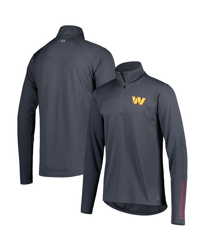 Msx By Michael Strahan Mens Charcoal Washington Commanders Half Zip Hoodie And Reviews Sports 