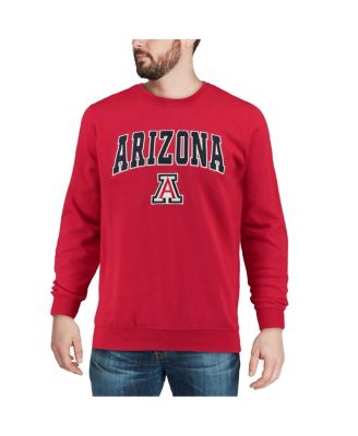 Men's Arizona Wildcats Arch and Logo Crew Neck Sweatshirt