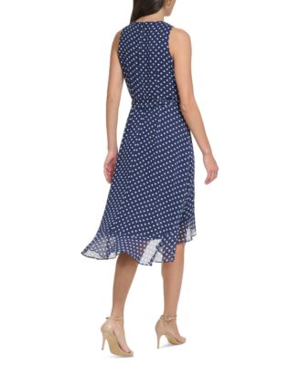 Jessica Howard Polka Dot Tea Length Dress