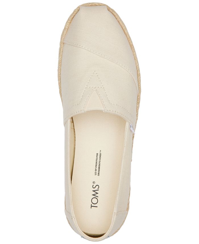 TOMS Women s Alpargata Rope Slip On Flats Macy s