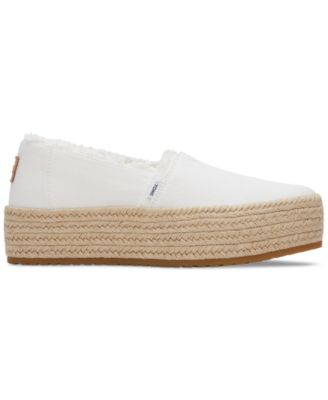 Women's Valencia Canvas Platform Espadrilles Flats