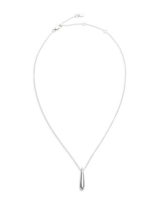 Teardrop Pendant Necklace in Sterling Silver