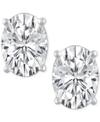 Certified Lab Grown Diamond Oval Stud Earrings (6 ct. t.w.) in 14k Gold