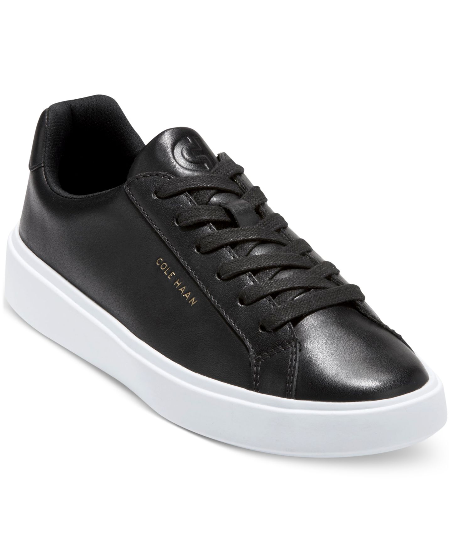 Женские кроссовки Cole Haan Grand Crosscourt Daily Low-Top Casual, цвет: Чёрный / Белый — фото 1