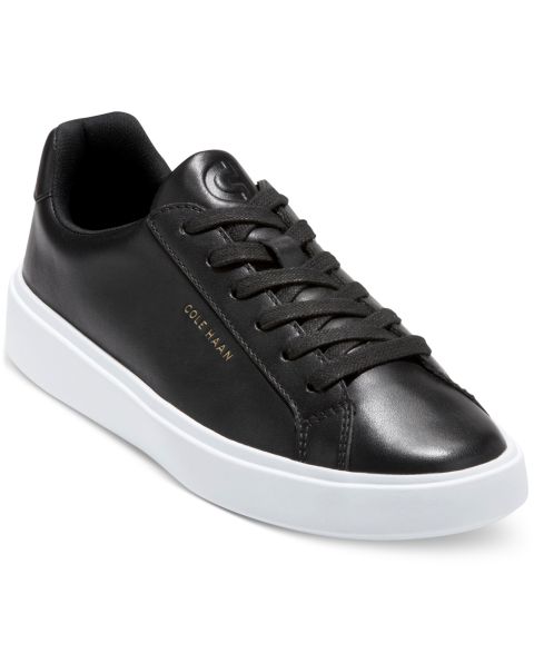 Женские кроссовки Cole Haan Grand Crosscourt Daily Low-Top Casual, цвет: Чёрный / Белый