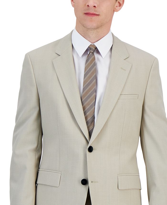 Hugo Boss Men's ModernFit Superflex Tan Suit Jacket Macy's