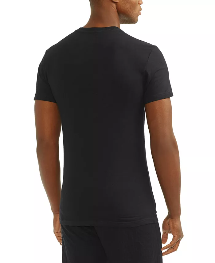 Men's 3-Pack Slim Fit V-Neck Undershirts - thumbnail 2