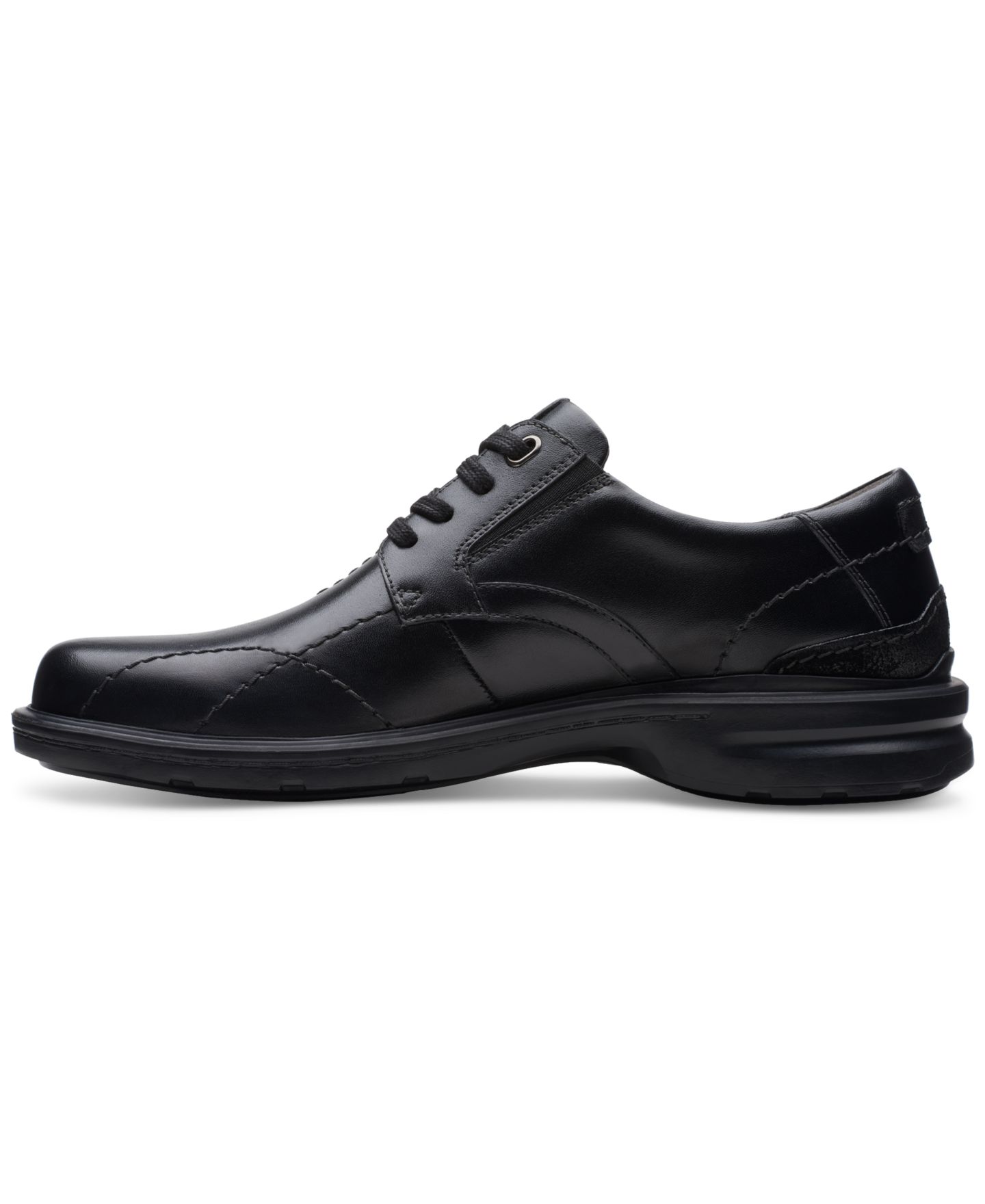 Мужские кроссовки Clarks Gessler Lace Casual, цвет: Чёрный кожаный — фото 3