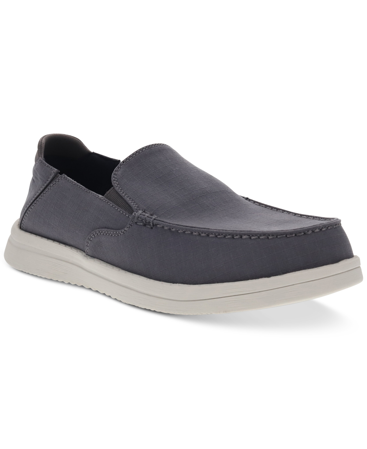 Dockers Men's Wiley Casual Twill Ripstop Loafers In Light Grey
