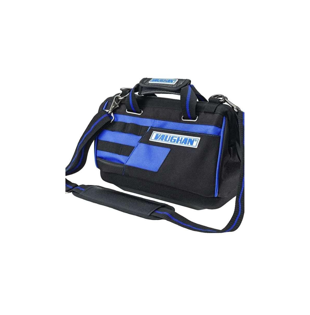 13 Inch Wide Mouth Blue and Black Tool Bag - Blue