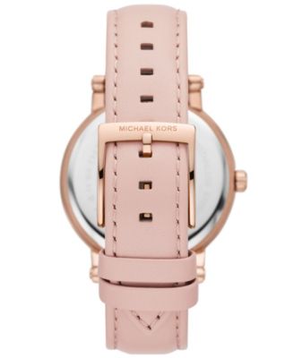 mk2387⭐️新品未使用品/Michael kors Watch! ピンク Michael Kors Women's Corey Three-Hand Blush Leather Watch