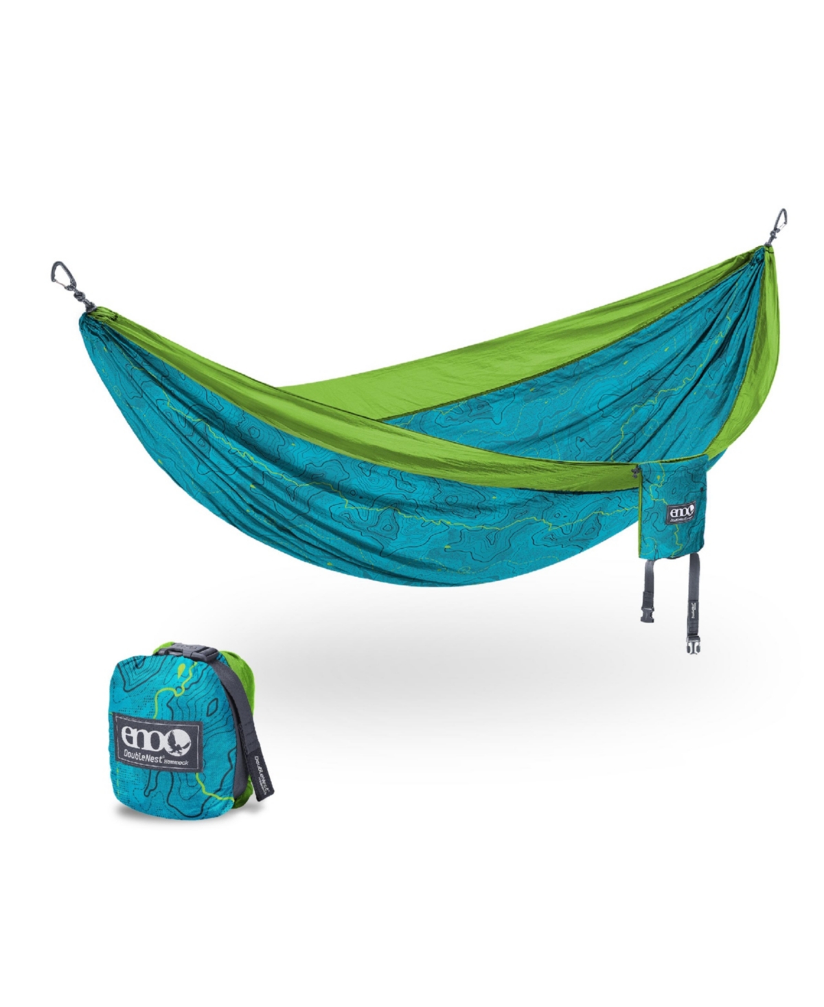 DoubleNest Hammock - Lightweight, Portable, 1 to 2 Person Hammock - For Camping, Hiking, Backpacking, Travel, a Festival, or the Beach - Continent