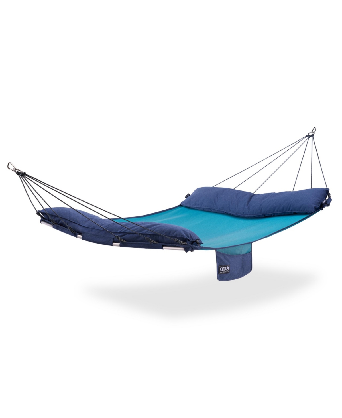 SuperNest Sl Hammock - 1 to 2 Person Backyard Hammock - Outdoor Patio Furniture for Backyard, Lawn, or Balcony - Coastal Blue - Coastal Blue