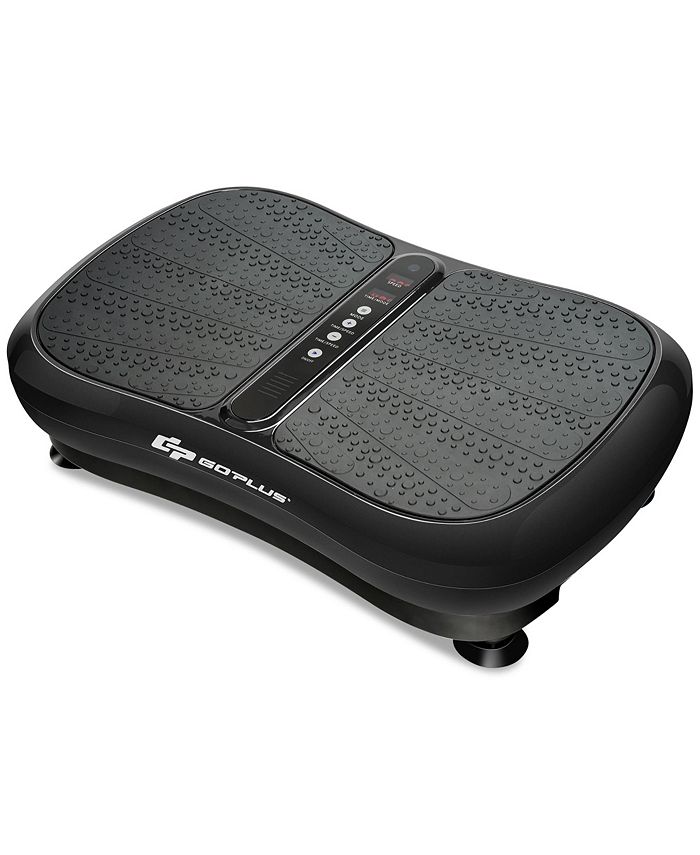 Costway Vibration Platform Fitness Machine W/Remote Control Loop Bands