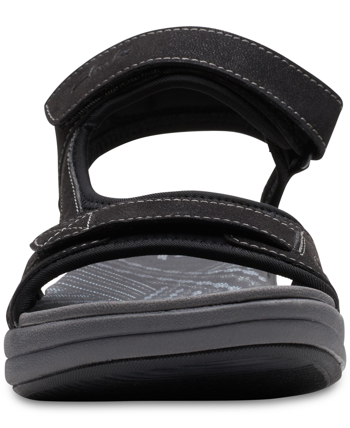 Женские сандалии Clarks Cloudsteppers Mira Bay Strappy Sport Sandals, цвет: Чёрный — фото 3