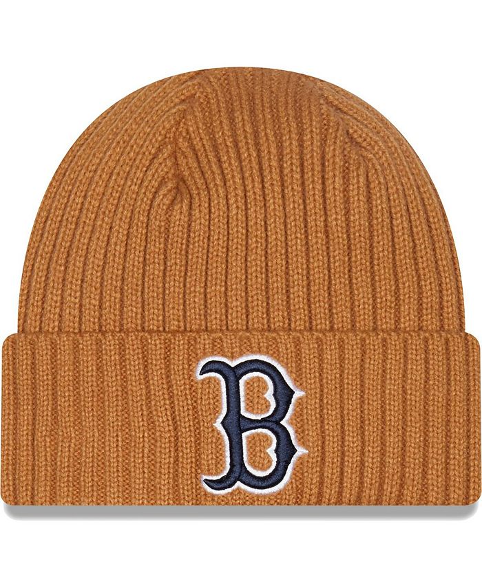 New Era Men's Brown Boston Red Sox Classic Cuffed Knit Hat Macy's